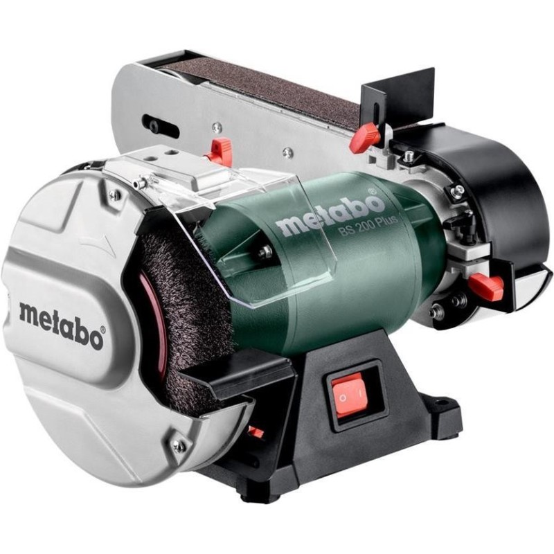 Metabo BS 200 Plus - Tischschleifmaschine/Bandschleifmaschine - 600 W - 2,7 N m - 200 x 25 mm wheel (604220000)