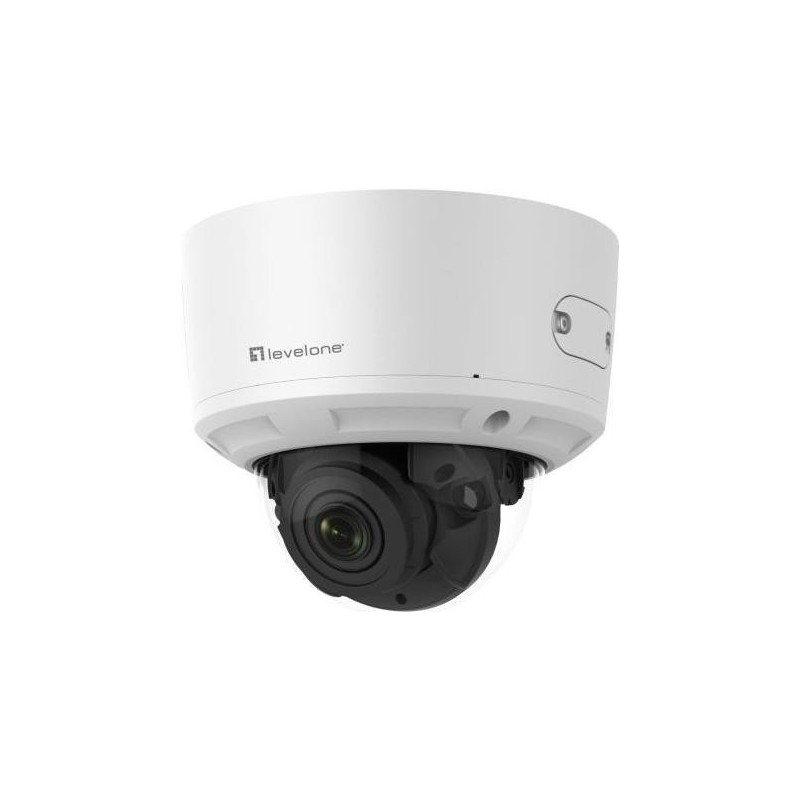 LevelOne Gemini Zoom IP Camera - 8-MP - H.265 - 802.3af - Poe - IR LEDs - Indoor/Outdoor - Two-Way Audio (FCS-3098V2)
