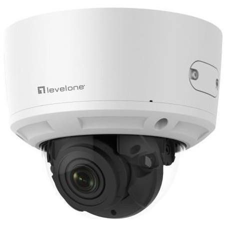 LevelOne Gemini Zoom IP Camera - 8-MP - H.265 - 802.3af - Poe - IR LEDs - Indoor/Outdoor - Two-Way Audio (FCS-3098V2)