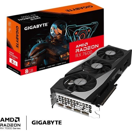 Gigabyte Radeon RX 7600 Gaming OC - Grafikkarten - Radeon RX 7600 - 8GB GDDR6 - PCIe 4,0 - 2 x DisplayPort, 2 x HDMI (GV-R76GAM