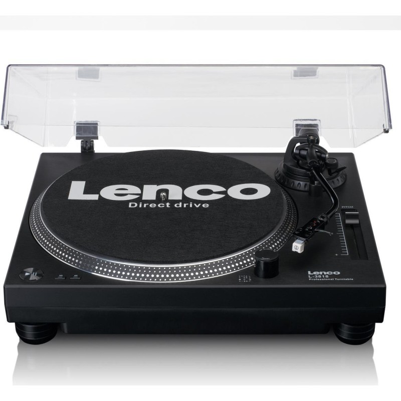 Lenco Plattenspieler L-3818BK, Schwarz (L-3818BK)