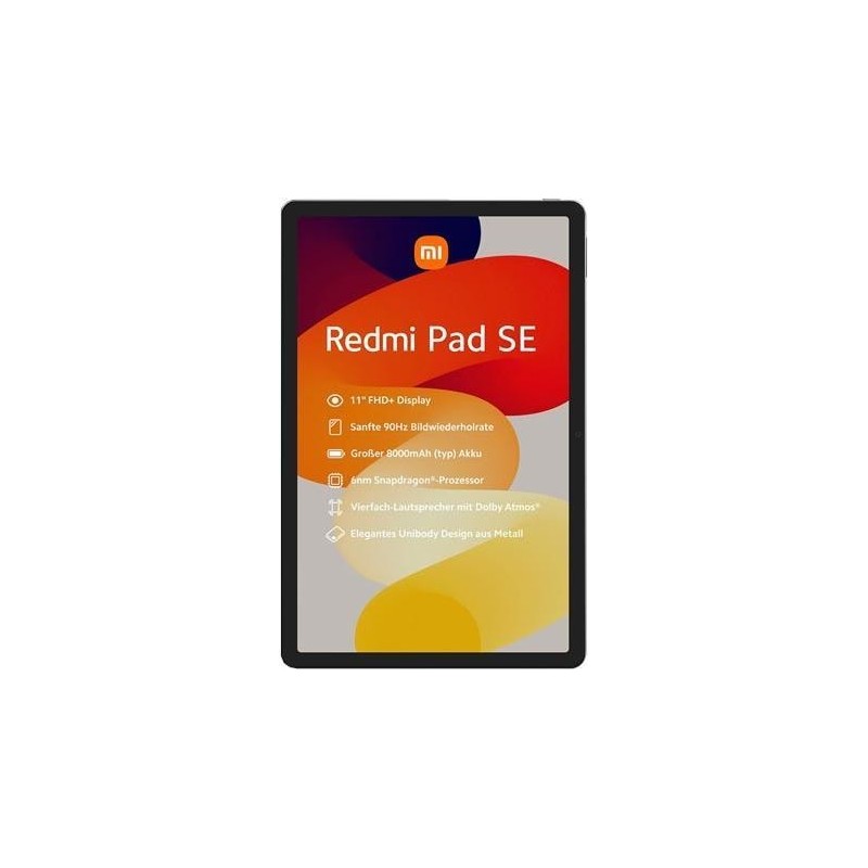 Xiaomi Redmi Pad SE Tablet 128 GB 27,9 cm (11") Qualcomm Snapdragon 680 4 GB RAM Android 13 Graphite Grey (VHU4448EU)