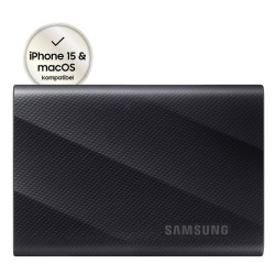 Samsung T9 MU-PG2T0B - SSD - verschlüsselt - 2 TB - extern (tragbar) - PCs, Macs, Android-Geräte, Smart TVs - USB 3.2 Gen 2x2 (