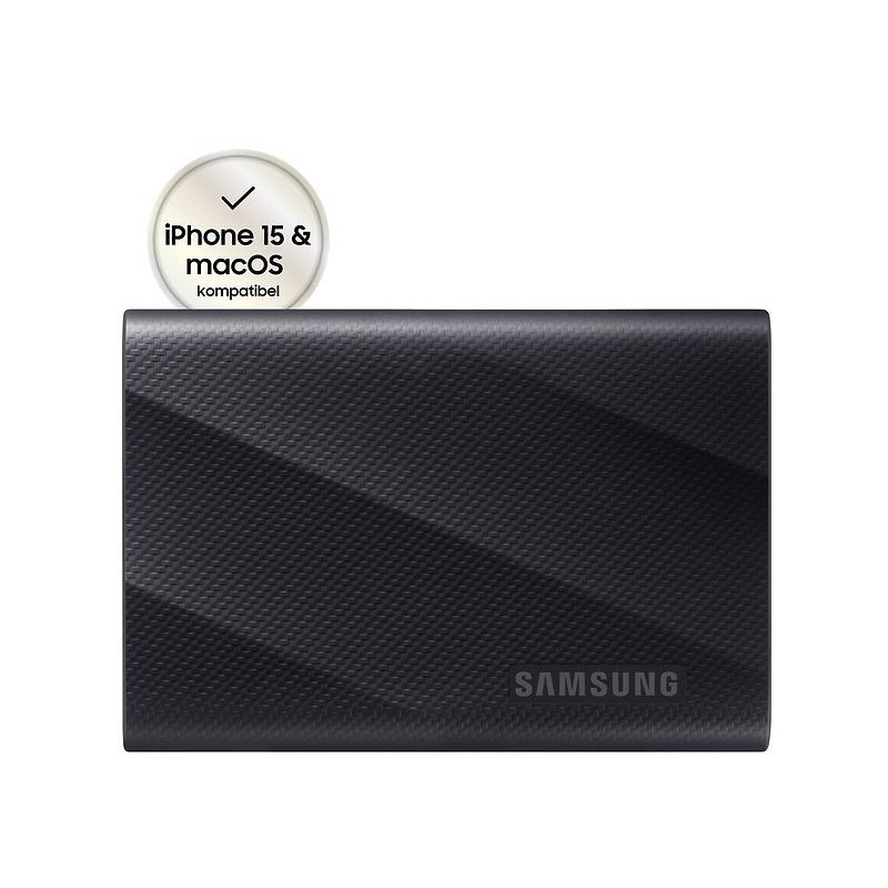 Samsung T9 MU-PG2T0B - SSD - verschlüsselt - 2 TB - extern (tragbar) - PCs, Macs, Android-Geräte, Smart TVs - USB 3.2 Gen 2x2 (
