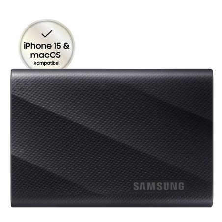 Samsung T9 MU-PG2T0B - SSD - verschlüsselt - 2 TB - extern (tragbar) - PCs, Macs, Android-Geräte, Smart TVs - USB 3.2 Gen 2x2 (
