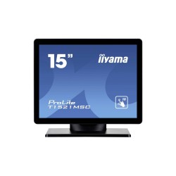 iiyama ProLite T1521MSC-B2, 38,1cm (15''), Projected Capacitive, 10 TP, Kit (USB), schwarz Touchmonitor (Seitenverhältnis: 4:3)