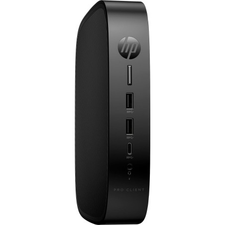 HP Pro t550 - Thin Client - USFF - 1 x Celeron J6412 / 2 GHz - RAM 4GB - Flash 32GB - eMMC - UHD Graphics - 1GbE, Bluetooth 5,2