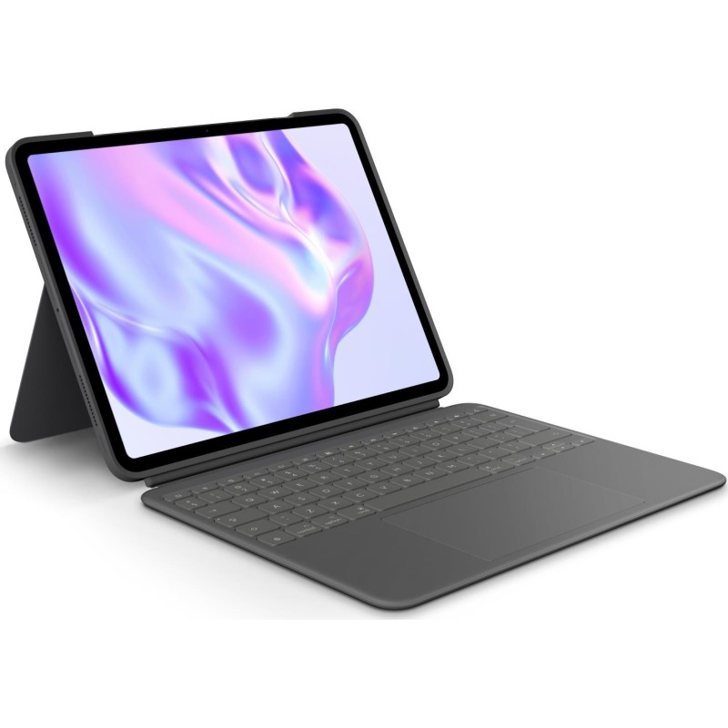 Logitech Combo Touch - Tastatur und Foliohülle - mit Trackpad - hinterleuchtet - Apple Smart connector - QWERTY - US Internatio