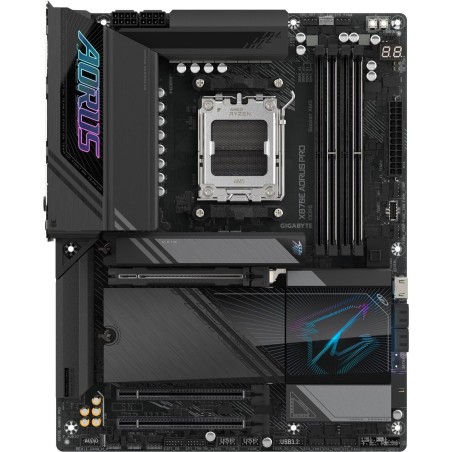 GIGABYTE AORUS X870E PRO - Motherboard - ATX - Socket AM5 - AMD X870E Chipsatz - USB-C 3,2 Gen 2x2, USB4, USB 3,2 Gen 1, USB 3,