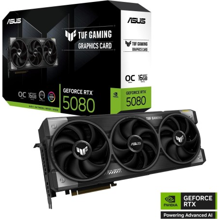 ASUS TUF Gaming GeForce RTX 5080 OC Edition 16 GB GDDR7 Grafikkarte PCI-E 5.0 (90YV0M30-M0NA00)