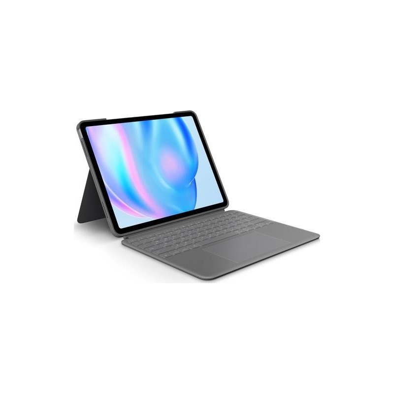 Logitech Combo Touch - Tastatur und Foliohülle - mit Trackpad - hintergrundbeleuchtet - Apple Smart connector - QWERTZ - Schwei