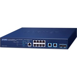 PLANET Layer 3 8-Port 2.5GBASE-T + Managed L3 10G Ethernet (100/1000/10000) 1U Blau (MGS-6311-10T2X)