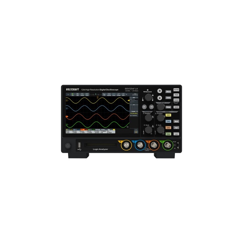 Voltcraft DOV1254F LA Digital-Oszilloskop 125 MHz 4-Kanal 1.25 GSa/s 100 Mpts 12 Bit (VC-16753935)