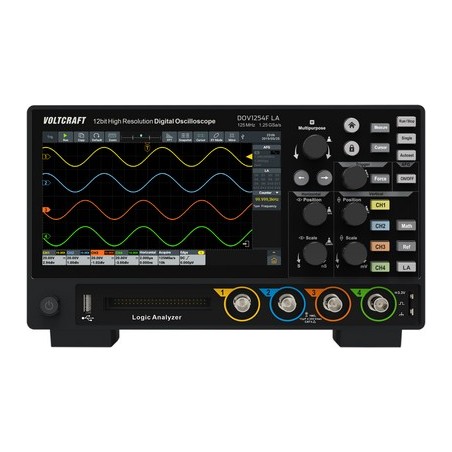 Voltcraft DOV1254F LA Digital-Oszilloskop 125 MHz 4-Kanal 1.25 GSa/s 100 Mpts 12 Bit (VC-16753935)