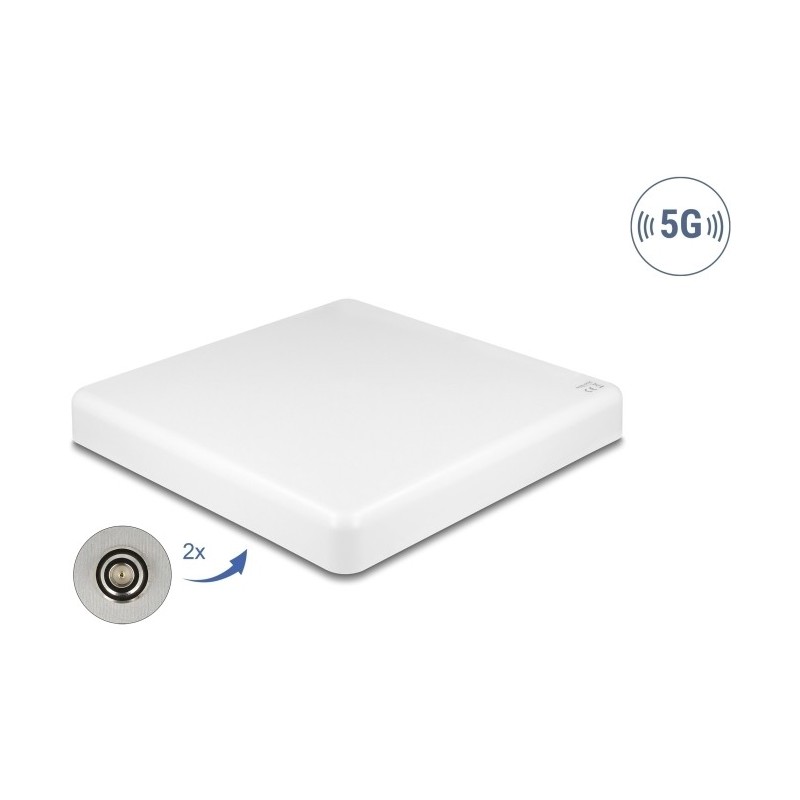 Delock 5G LTE MIMO Antenne 2 x N Buchse 2.7 - 9.0 dBi direktional Wand- und Mastmontage (81465)