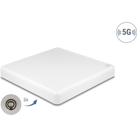 Delock 5G LTE MIMO Antenne 2 x N Buchse 2.7 - 9.0 dBi direktional Wand- und Mastmontage (81465)