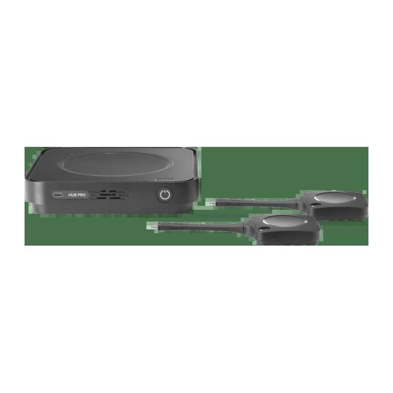 Barco ClickShare HUB PRO, inkl. 2x USB-C Button, MTR, 2x HDMI 2.0 Out (UHD/4K@60Hz, 5K@30Hz), 4x USB-C, 2x USB-A, 1x USB-C PD,