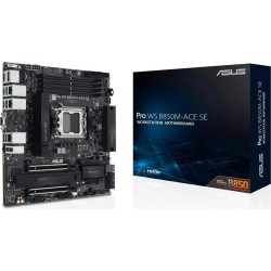 ASUS Pro WS B850M-ACE SE AM5 AMD Micro-ATX motherboard 4xDDR5 PCIe 5.0 2xM.2 1xHDMI 2xDisplayPort 1xVGA 4xSATA - Mainboard - AM