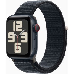 Apple Watch SE 2. Generation LTE 40 mm Midnight mit Sport Loop Armband