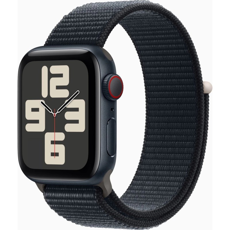 Apple Watch SE 2. Generation LTE 40 mm Midnight mit Sport Loop Armband