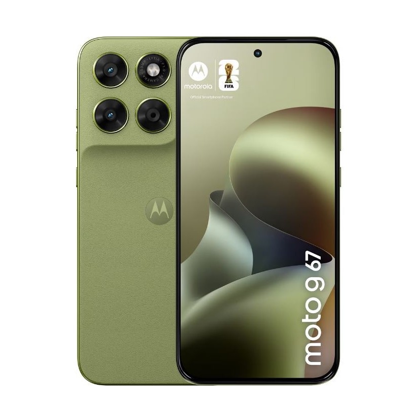 Motorola Moto G67 5G Smartphone (6,8" AMOLED, 4GB RAM, 256GB, 50MP Kamera, Grün Nile)
