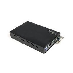 StarTech.com Gigabit Ethernet Single Mode LWL / Glasfaser LC Medienkonverter 40 km - Medienkonverter - 1000Base-LX, 1000Base-SX
