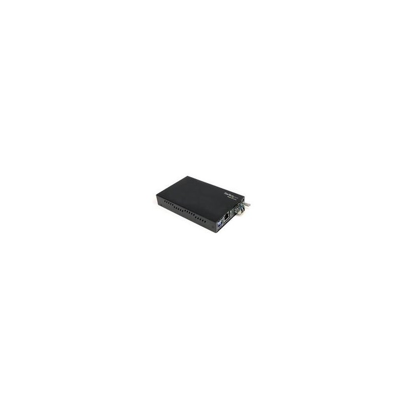 StarTech.com Gigabit Ethernet Single Mode LWL / Glasfaser LC Medienkonverter 40 km - Medienkonverter - 1000Base-LX, 1000Base-SX