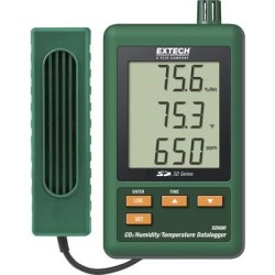 EXTECH SD800 CO2/Feuchtigkeit/Temperatur-Datenlogger, Messschreiber, 0.0 bis 50.0 C (SD800)