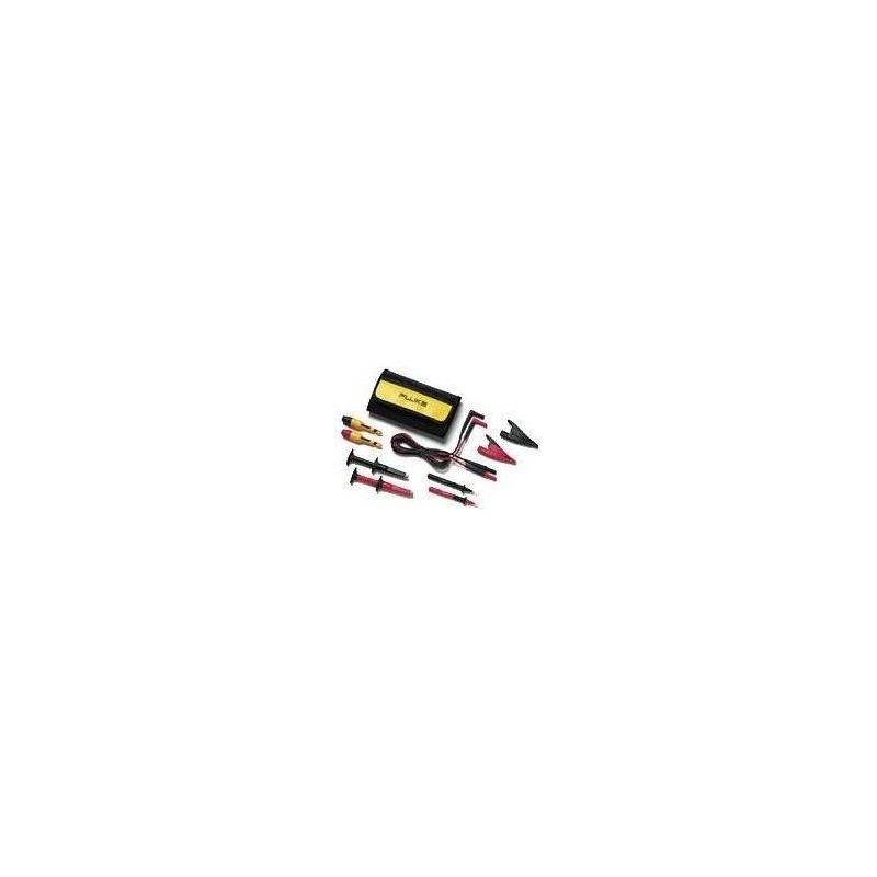 Fluke Sicherheits-Messleitungs-Set Lamellenstecker 4 mm - Lamellenstecker 4 mm 1.50 m Schwarz, Rot TLK281-1 (3971241)