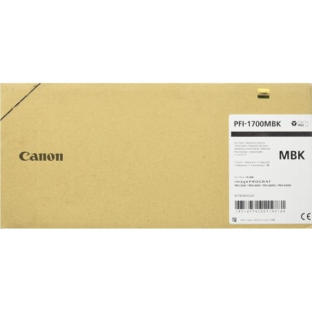 Canon PFI-1700MBK - 700 ml - mattschwarz - Original - Tintenbehälter - für imagePROGRAF PRO-2000, PRO-4000, PRO-4000S, PRO-6000