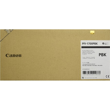 Canon PFI-1700 PBK - 700 ml - Photo schwarz - Original - Tintenbehälter - für imagePROGRAF PRO-2000, PRO-4000, PRO-4000S, PRO-6