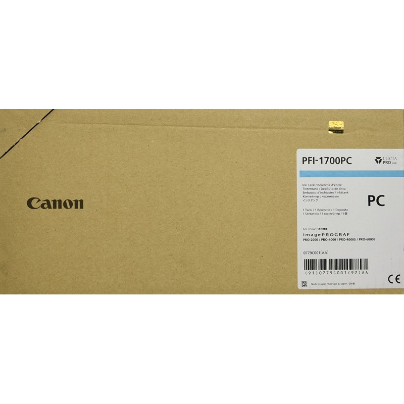 Canon PFI-1700 PC - 700 ml - Photo Cyan - Original - Tintenbehälter - für imagePROGRAF PRO-2000, PRO-4000, PRO-4000S, PRO-6000S