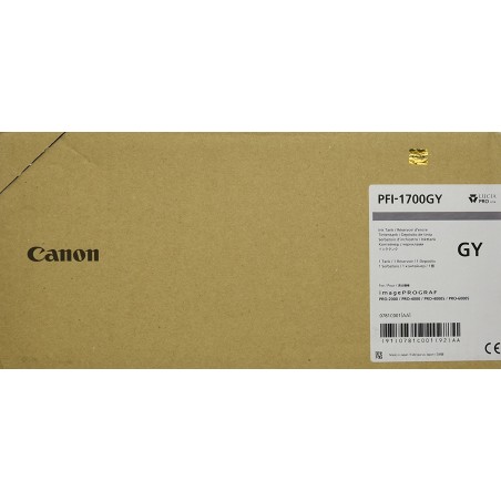 Canon PFI-1700 GY - 700 ml - Grau - Original - Tintenbehälter - für imagePROGRAF PRO-2000, PRO-4000, PRO-4000S, PRO-6000S (0781