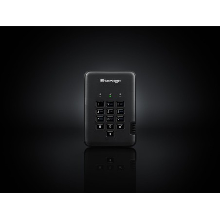 iStorage diskAshur Pro 2 - Festplatte - verschlüsselt - 1TB - extern (tragbar) - USB 3,1 - FIPS 197 - FIPS 140-2 Level 3, 256-b