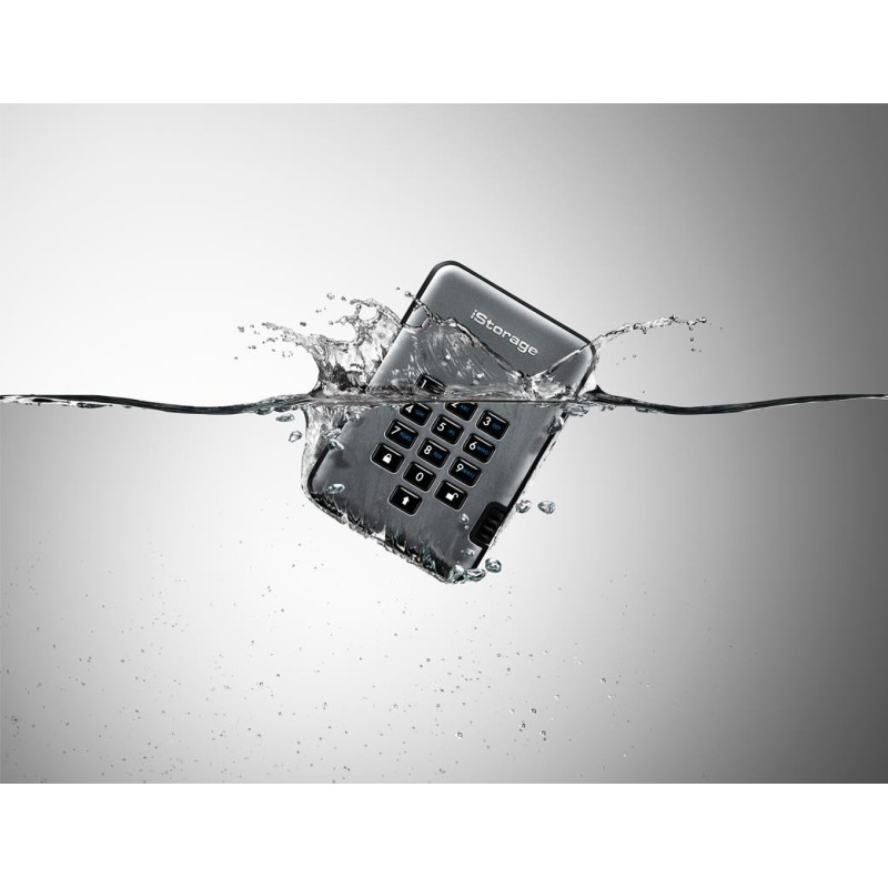 iStorage diskAshur Pro 2 - Festplatte - verschlüsselt - 2TB - extern (tragbar) - USB 3,1 - FIPS 197 - FIPS 140-2 Level 3, 256-b