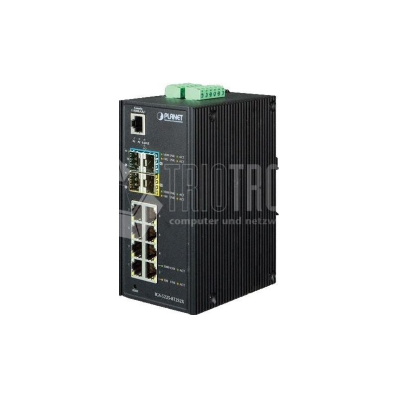 PLANET IGS-5225-8T2S2X - Switch - L3 - managed - 8 x 10/100/1000 + 2 x Gigabit SFP + 2 x 10 Gigabit SFP+ - an DIN-Schiene monti