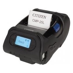 Citizen CMP-25L, USB, RS232, BT, 8 Punkte/mm (203dpi), Display, ZPL, CPCL Mobildrucker, Thermodirekt, 8 Punkte/mm (203dpi), Med