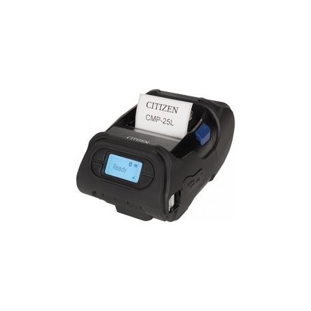 Citizen CMP-25L, USB, RS232, BT, 8 Punkte/mm (203dpi), Display, ZPL, CPCL Mobildrucker, Thermodirekt, 8 Punkte/mm (203dpi), Med