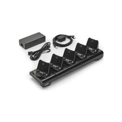 Zebra 5-Slot Docking Cradle - Drucker-Ladestation - Ausgangsbuchsen: 5 - Großbritannien und Nordirland - für ZQ300 Series