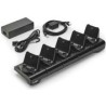 Zebra 5-Slot Docking Cradle - Drucker-Ladestation - Ausgangsbuchsen: 5 - Großbritannien und Nordirland - für ZQ300 Series