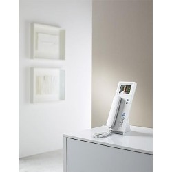 Siedle BTSV 850-03 W. Produkttyp: Telefon, Produktfarbe: Weiß, Markenkompatibilität: Siedle. Breite: 106 mm, Tiefe: 46 mm, Höhe