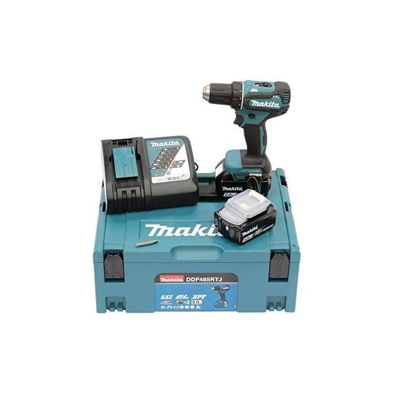 Makita DDF485RTJ Akku-Bohrschrauber