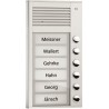 AP-Tuerstation PAK06-EN Audio 6 Tasten 1-r. AP silber (PAK06-EN)