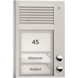 AP-Tuerstation PAK02-EN Audio 2 Tasten 1-r. AP silber (PAK02-EN)