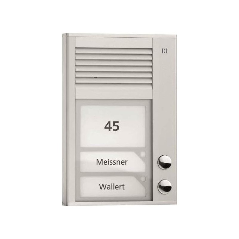 AP-Tuerstation PAK02-EN Audio 2 Tasten 1-r. AP silber (PAK02-EN)