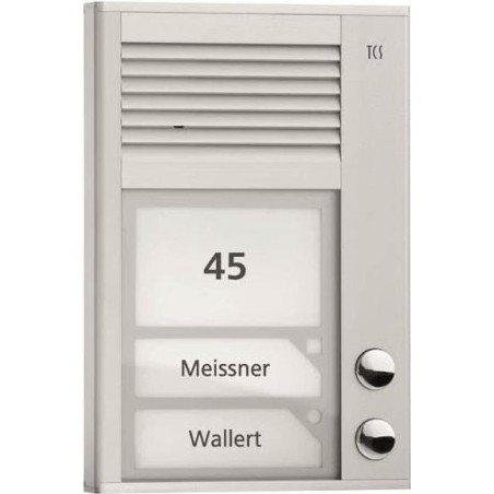 AP-Tuerstation PAK02-EN Audio 2 Tasten 1-r. AP silber (PAK02-EN)