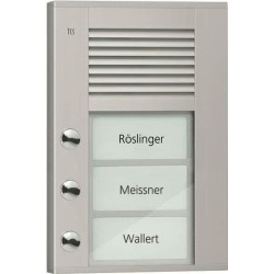 Audio Außenstation PDS PDS03-EN/04 3Tasten 1reihig AP silber (PDS03-EN/04)
