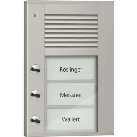 Audio Außenstation PDS PDS03-EN/04 3Tasten 1reihig AP silber (PDS03-EN/04)