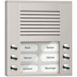 Audio Außenstation PES06-EN/04 6Tasten 2reihig AP silber (PES06-EN/04)