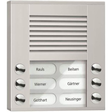 Audio Außenstation PES06-EN/04 6Tasten 2reihig AP silber (PES06-EN/04)